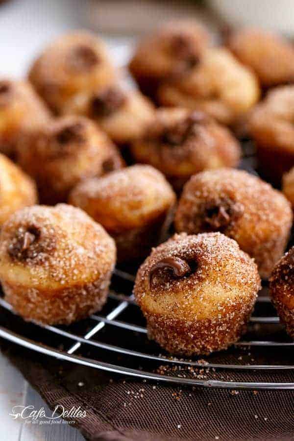 Easy Oven-Baked Nutella Churro Donut Holes: 30-Minute Recipe
